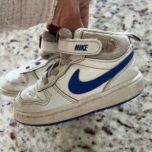 Nike toddler high top blue swish
